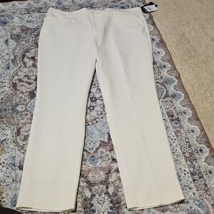 NWT Chaps White Straight-Leg Women's Pants
